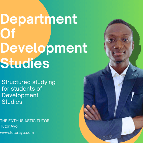 Department of Development Studies100 to 400 level online classes