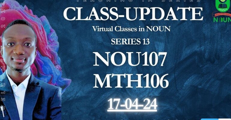 VIRTUAL CLASSES IN NOUN SERIES THIRTEEN