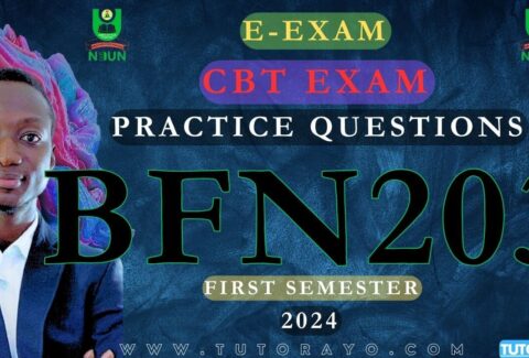 BFN203 E-EXAM CBT EXAM PRACTICE QUESTIONS