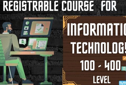 Registrable courses and fee guide for information technology 100 - 400 level