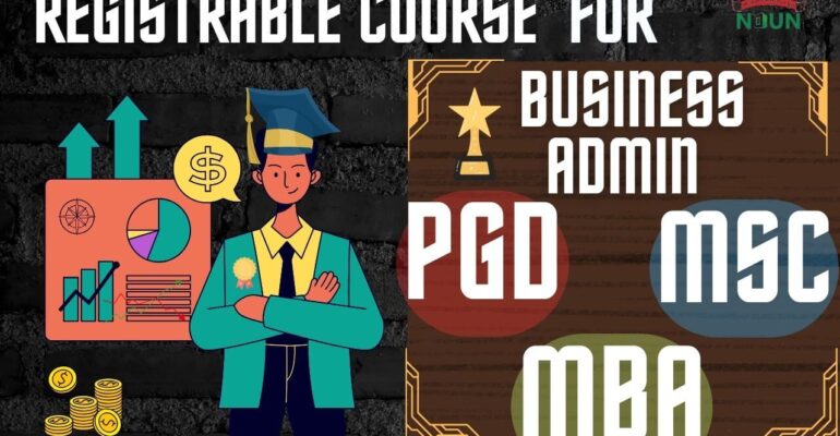 Bus Admin Registrable Courses and Fee Guide for PGD MSC MDA