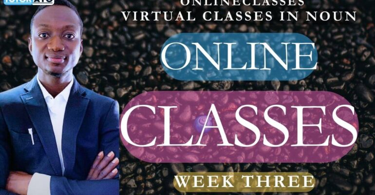 WEEK THREE NOUN VIRTUAL CLASSES