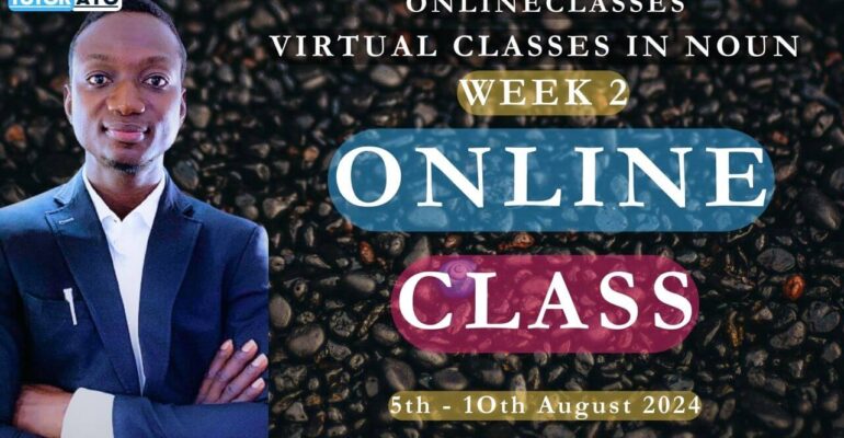 WEEK TWO; NOUN VIRTUAL CLASSES